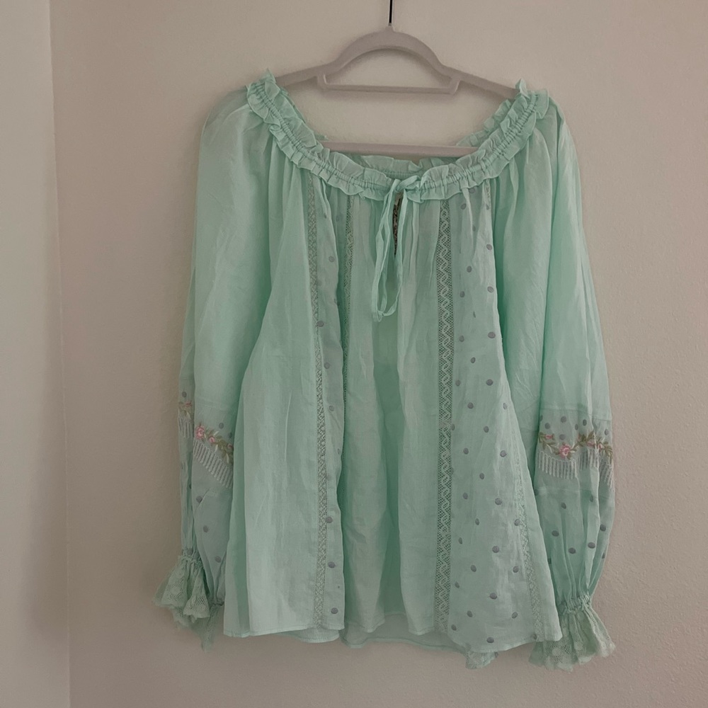 Love shack fancy blouse xl